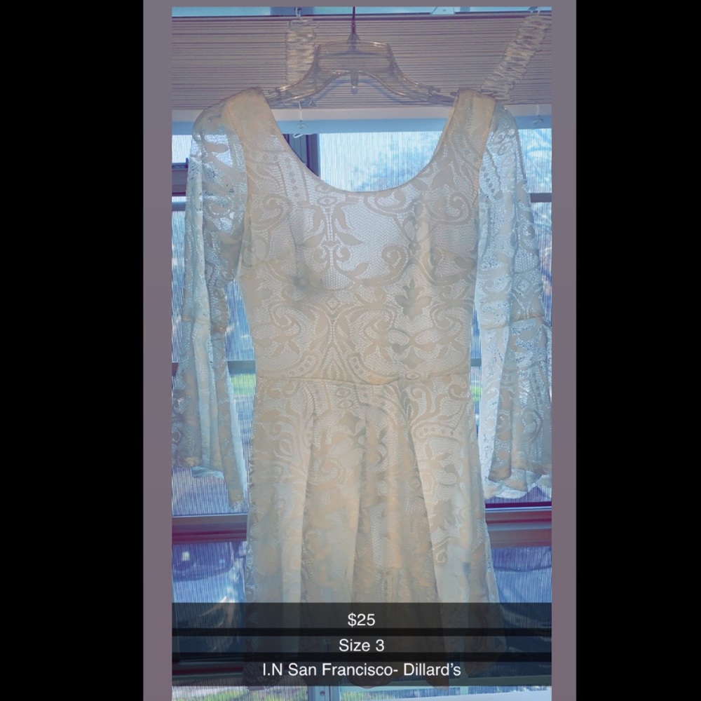 White lace dress